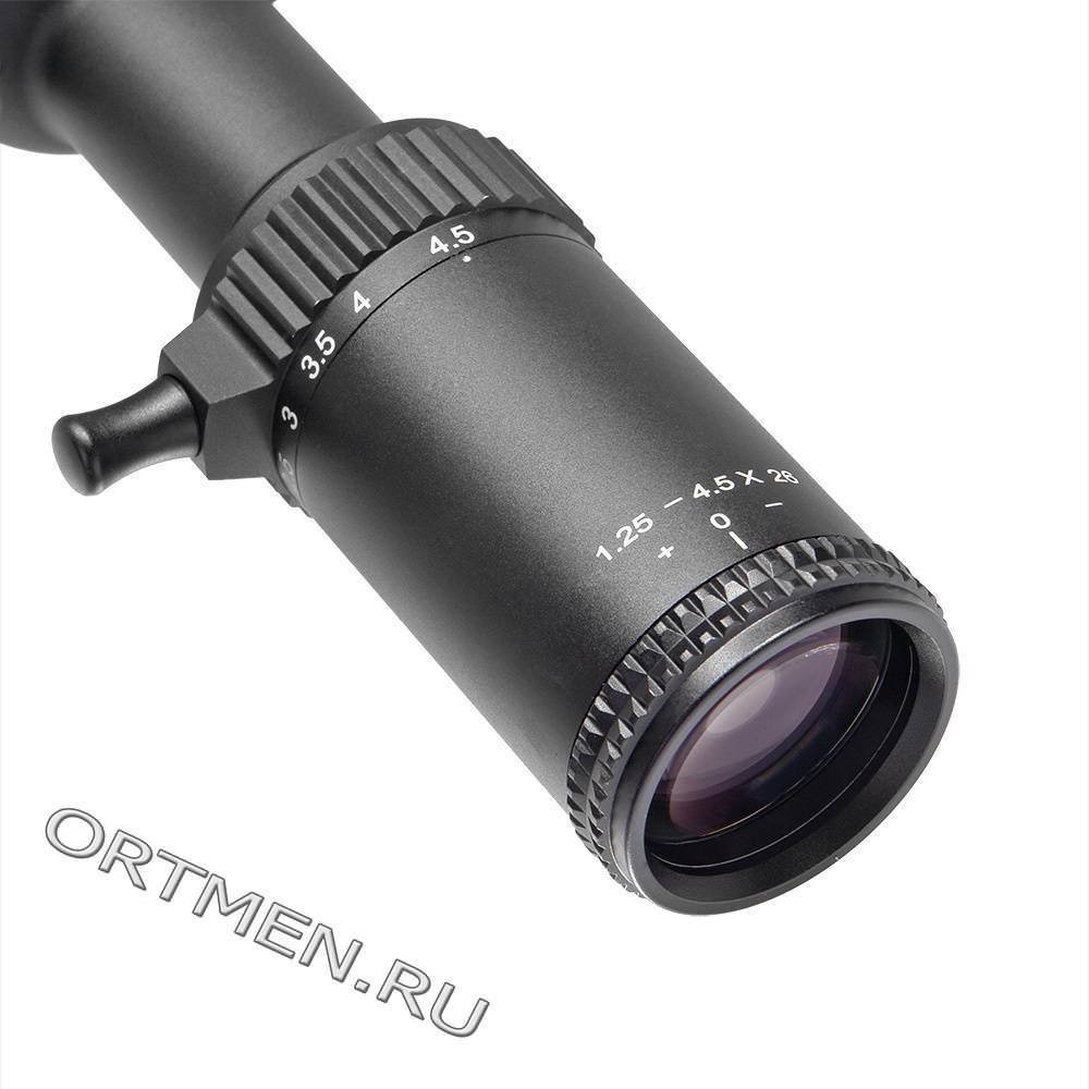 Прицел оптический Veber Wolf 1,25-4,5x26 IR DnD Загонник