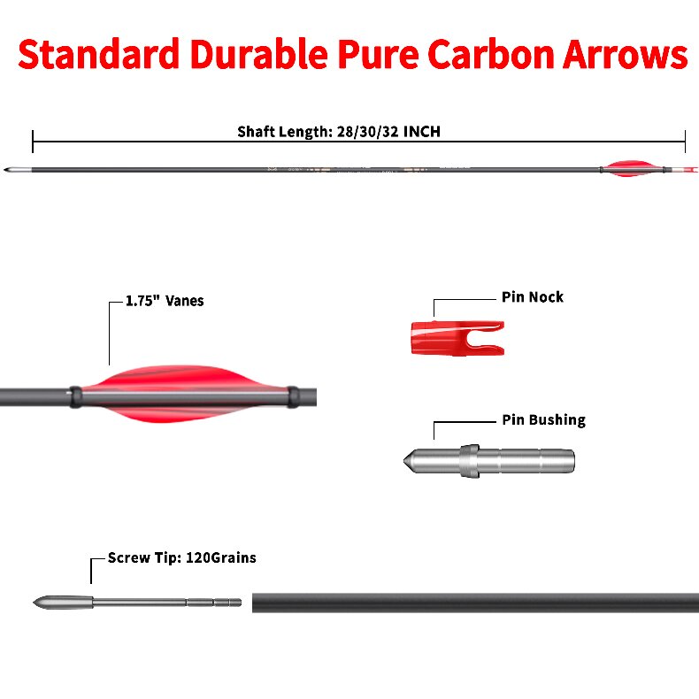 Стрела лучная спортивная Sanlida Miracle 10 ID 3.2 12 шт.