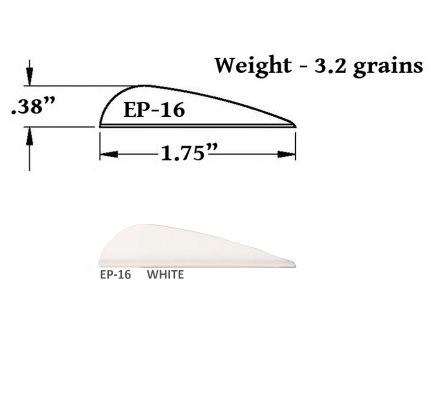 Оперение Arizona 1.6" белое