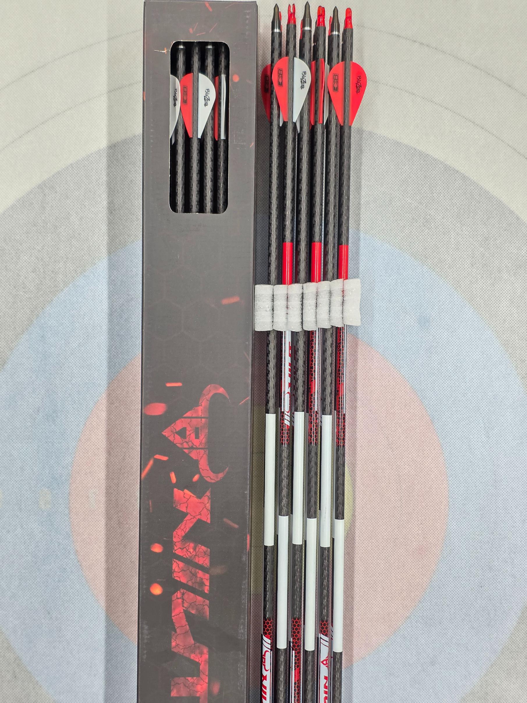 Стрела лучная карбоновая Niut Fire Hunter 3K 12 шт