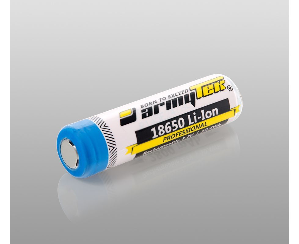 Аккумулятор Armytek 18650 Li-Ion c защитой 2800 mAh																						