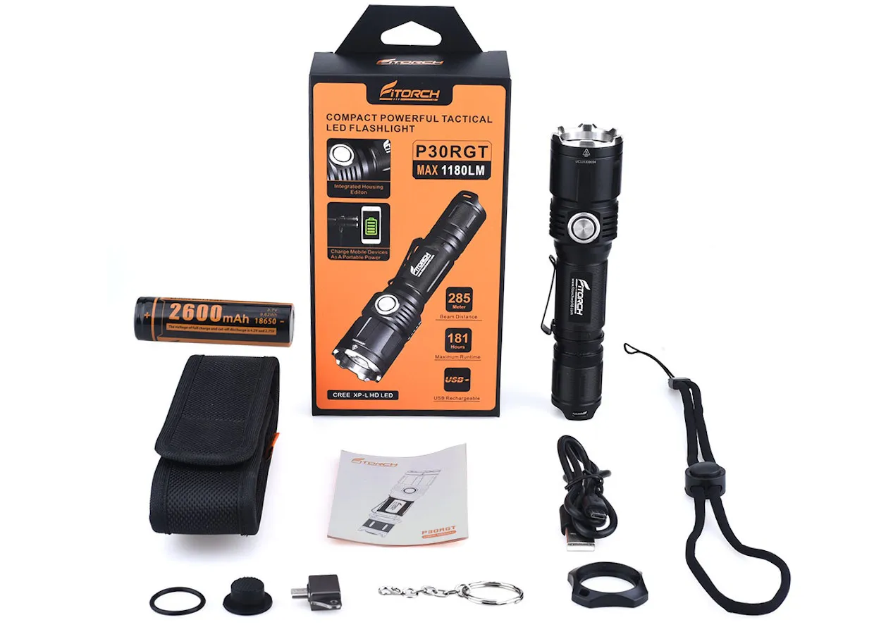 Фонарь FiTorch P30RGT тактический