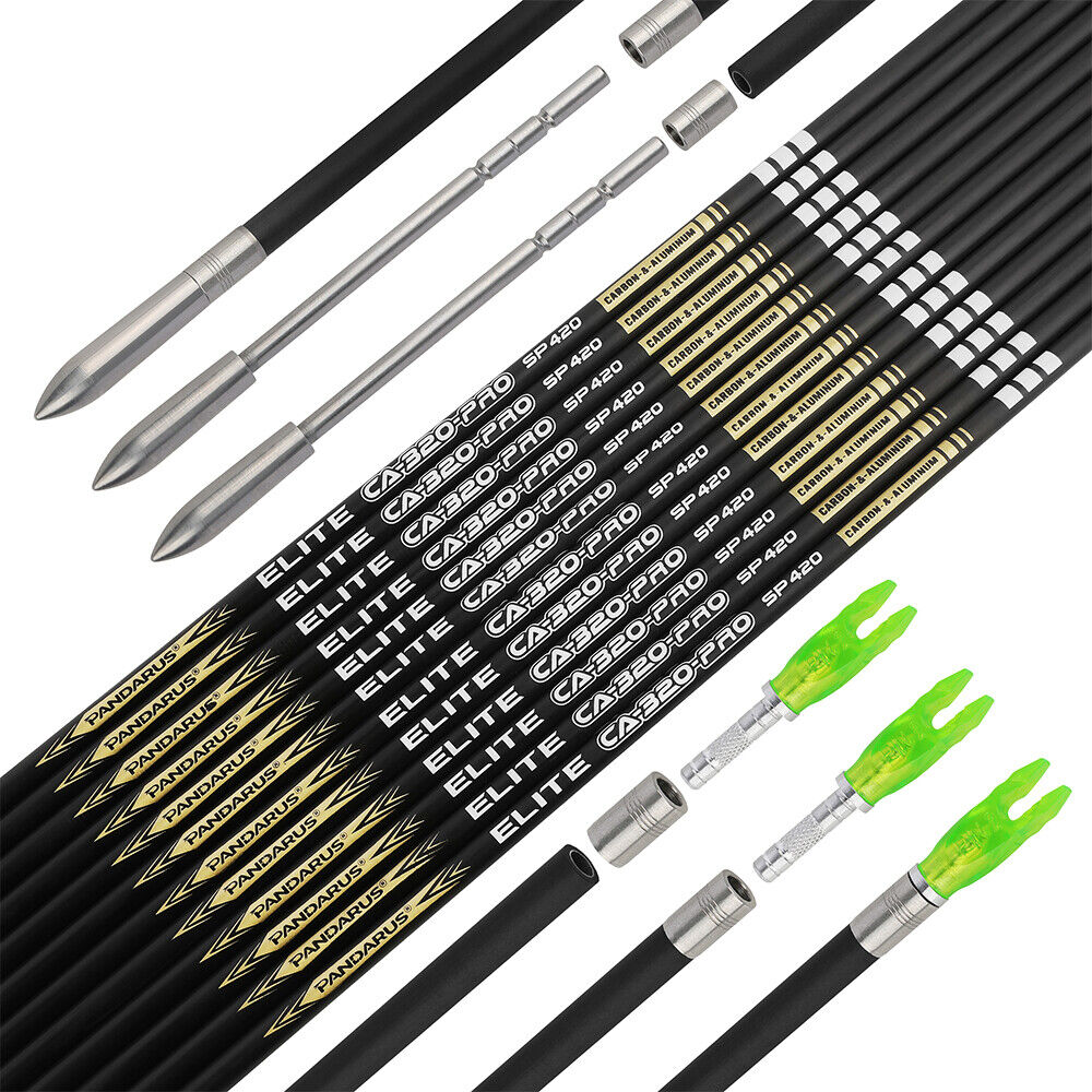 Трубка стрелы Pandarus Elite CA320 PRO 12 шт (карбон-алюминий)