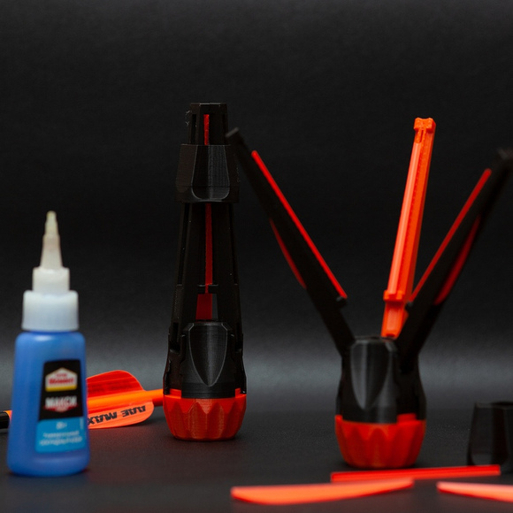 Пероклейка для лучных стрел 3 пера универсальная правый винт