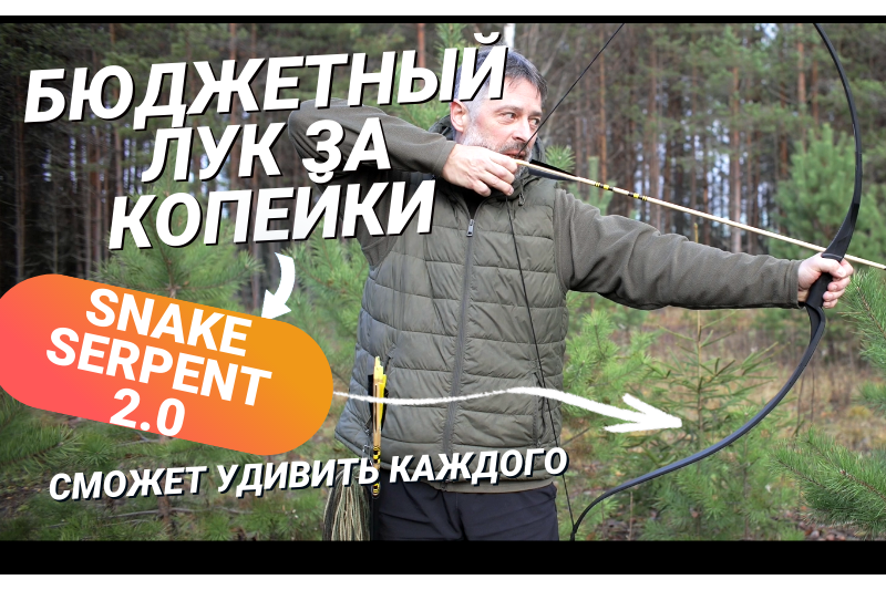 Бюджетный лук для стрельбы для новичков Snake Serpent